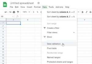 วิธีใช้รายการแบบเลื่อนลงของ Google ชีต