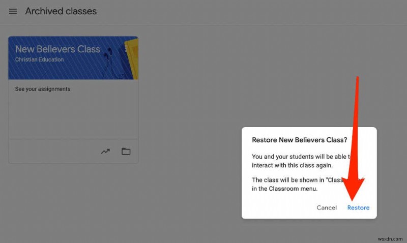 วิธีการเก็บถาวรหรือลบ Google Classroom