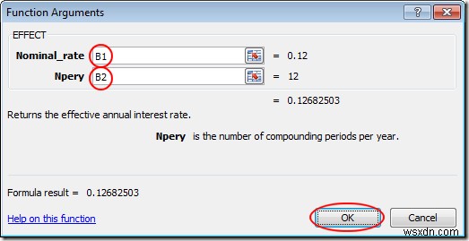 ใช้ Excel เพื่อหาอัตราดอกเบี้ยที่แท้จริงจากอัตราดอกเบี้ยที่กำหนด