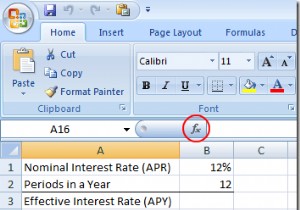 ใช้ Excel เพื่อหาอัตราดอกเบี้ยที่แท้จริงจากอัตราดอกเบี้ยที่กำหนด