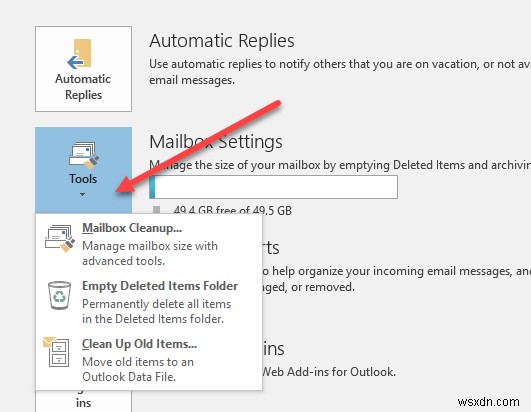 วิธีแก้ปัญหาการโหลด Outlook ช้า