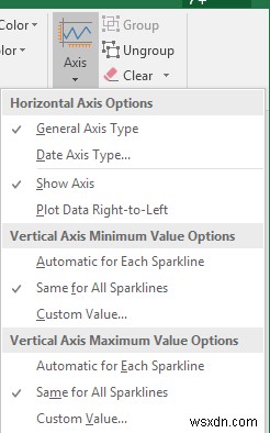 วิธีใช้ Sparklines ใน Excel 