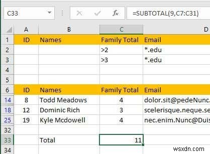 วิธีการกรองข้อมูลใน Excel