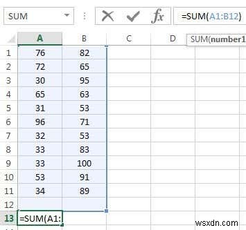 ใช้ฟังก์ชันสรุปเพื่อสรุปข้อมูลใน Excel