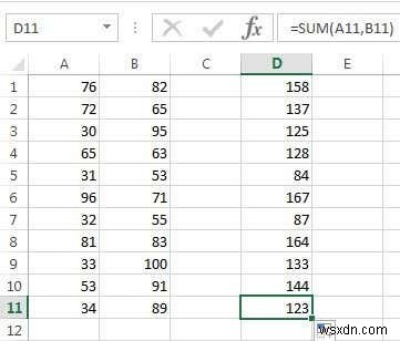 ใช้ฟังก์ชันสรุปเพื่อสรุปข้อมูลใน Excel