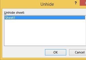 วิธีซ่อนชีต เซลล์ คอลัมน์ และสูตรใน Excel