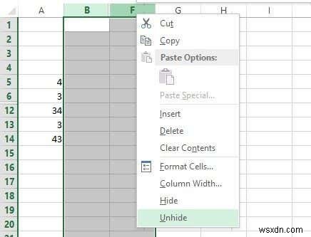 วิธีซ่อนชีต เซลล์ คอลัมน์ และสูตรใน Excel