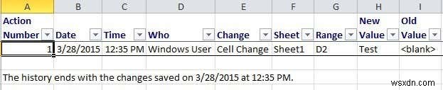 วิธีการติดตามการเปลี่ยนแปลงใน Excel