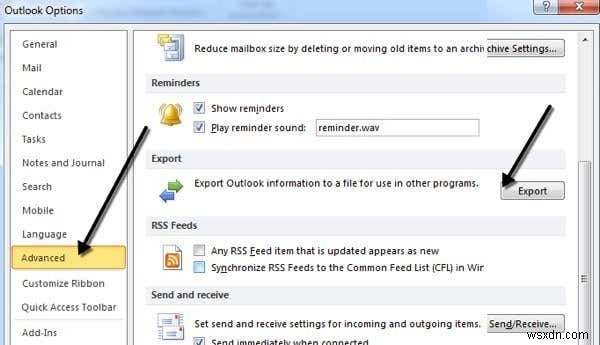 ส่งออกที่อยู่ติดต่อจาก Outlook, Outlook Express และ Windows Live Mail
