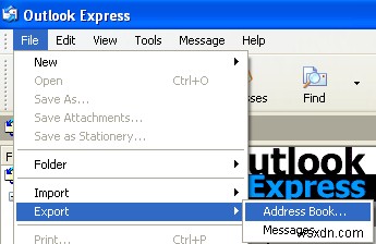 ส่งออกที่อยู่ติดต่อจาก Outlook, Outlook Express และ Windows Live Mail