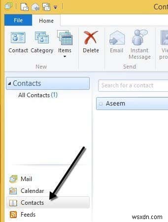 ส่งออกที่อยู่ติดต่อจาก Outlook, Outlook Express และ Windows Live Mail