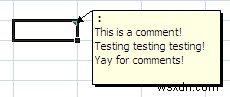 วิธีการเพิ่มความคิดเห็นในเซลล์แผ่นงาน Excel