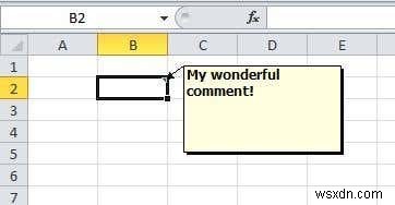 วิธีการเพิ่มความคิดเห็นในเซลล์แผ่นงาน Excel