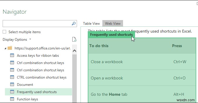 ใช้ Excel เป็นเครื่องมือในการคัดลอกข้อมูลจากเว็บ 