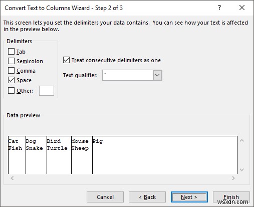 วิธีแยกชื่อและนามสกุลใน Excel