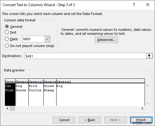 วิธีแยกชื่อและนามสกุลใน Excel