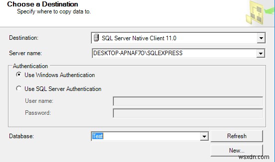 ย้ายข้อมูลจาก MS Access ไปยังฐานข้อมูลเซิร์ฟเวอร์ SQL