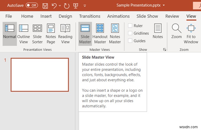 วิธีการใช้ Slide Master ใน Microsoft PowerPoint