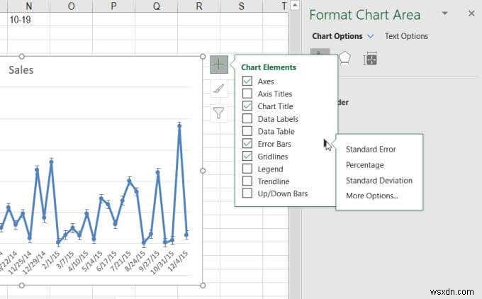 วิธีการเพิ่มแถบข้อผิดพลาดใน Excel