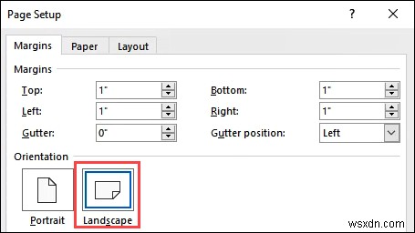 วิธีการสร้างแนวนอนหน้าเดียวใน Word