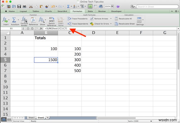 เชื่อมโยงเซลล์ระหว่างชีตและเวิร์กบุ๊กใน Excel