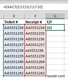 วิธีค้นหาค่าที่ตรงกันใน Excel 