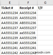 วิธีค้นหาค่าที่ตรงกันใน Excel 