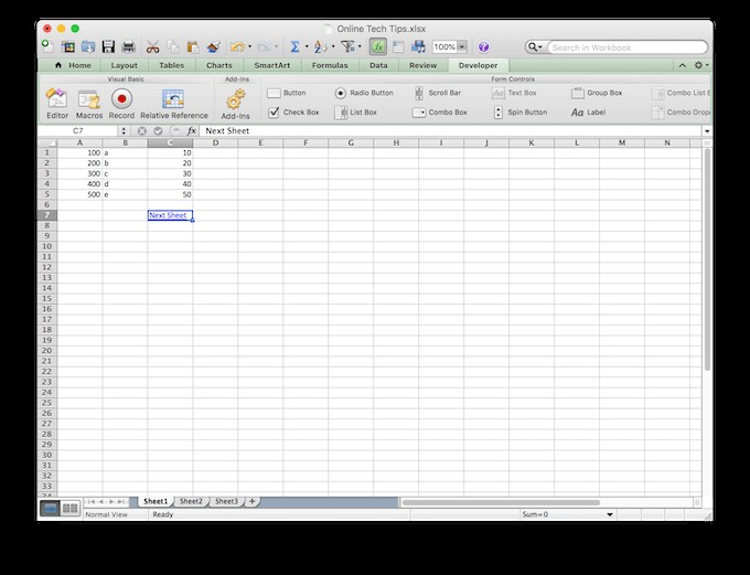 วิธีสลับระหว่างแผ่นงานใน Excel 