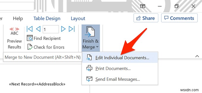 วิธีสร้างป้ายกำกับใน Word จากสเปรดชีต Excel