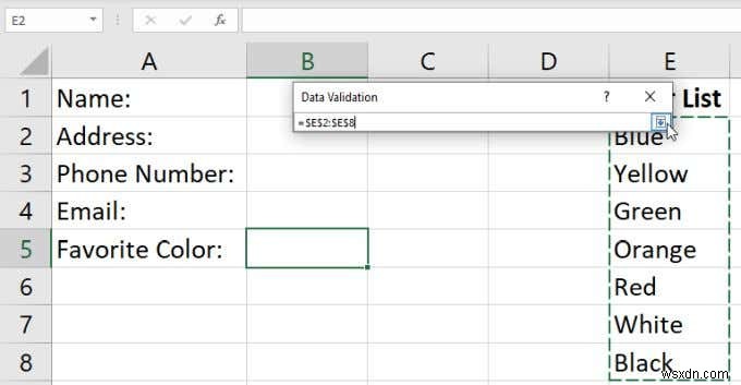 วิธีสร้างรายการดรอปดาวน์ใน Excel