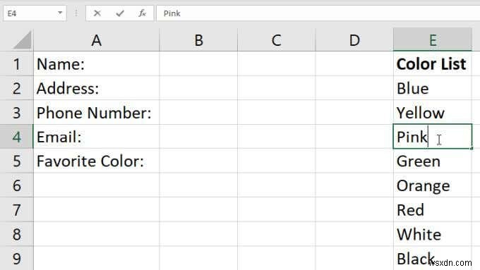 วิธีสร้างรายการดรอปดาวน์ใน Excel