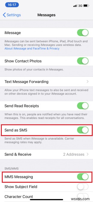 แก้ไข iPhone ไม่สามารถส่งข้อความ SMS 