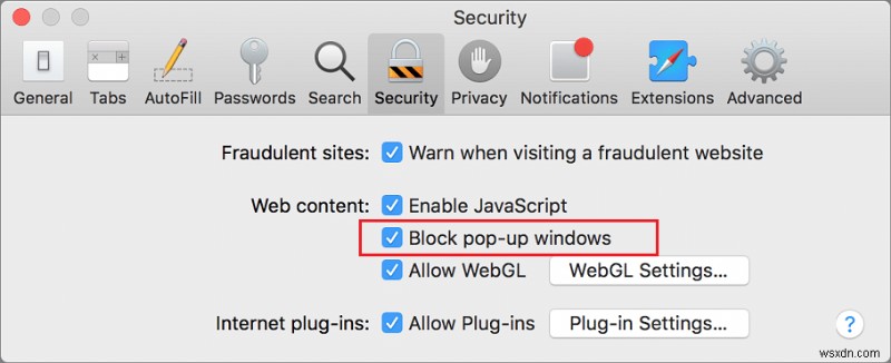 วิธีบล็อกป๊อปอัปใน Safari บน Mac 