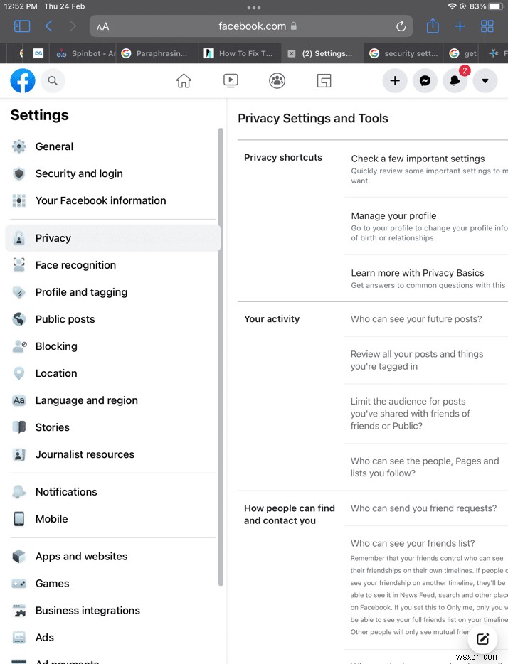 แก้ไขข้อผิดพลาดไฟล์แนบ Facebook ไม่พร้อมใช้งาน