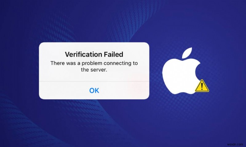 การแก้ไขข้อผิดพลาดในการเชื่อมต่อกับเซิร์ฟเวอร์ Apple ID