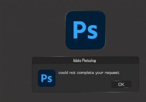 แก้ไข Photoshop ไม่สำเร็จตามคำขอของคุณ