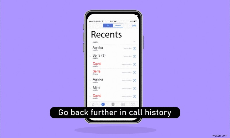 วิธีย้อนกลับไปในประวัติการโทรบน iPhone