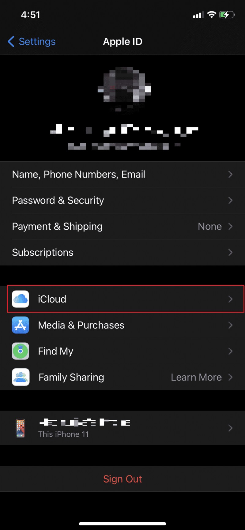 วิธีการลบข้อความจาก iCloud