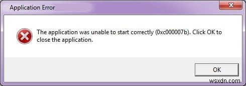 วิธีแก้ไขข้อผิดพลาดของแอปพลิเคชัน 0xc000007b 