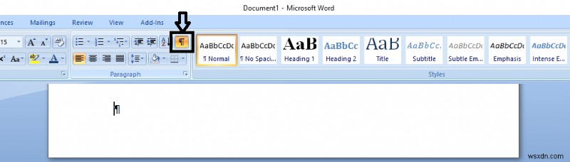 วิธีลบหน้าว่างใน Microsoft word 
