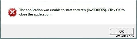วิธีแก้ไขข้อผิดพลาดของแอปพลิเคชัน 0xc0000005 