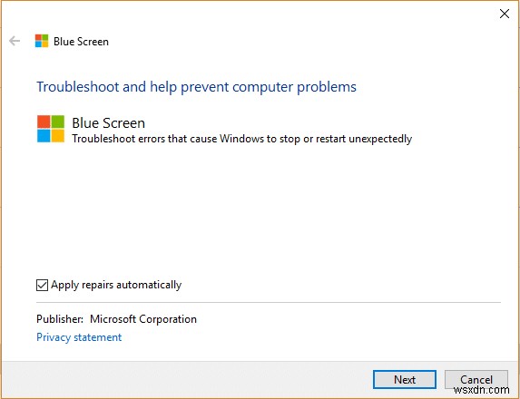 แก้ไขข้อผิดพลาด Interrupt Exception ไม่ได้รับการจัดการ Windows 10 