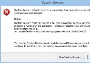 แก้ไขจุดคืนค่าไม่ทำงานใน Windows 10 