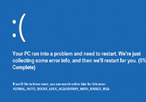 แก้ไข Kernel Auto Boost Lock Acquisition Windows 10 