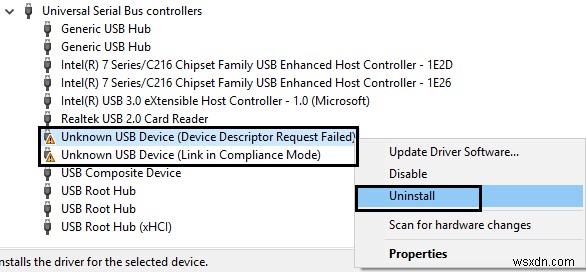 แก้ไขอุปกรณ์ USB ไม่รู้จักรหัสข้อผิดพลาด43 