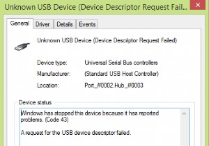 แก้ไขอุปกรณ์ USB ไม่รู้จักรหัสข้อผิดพลาด43 