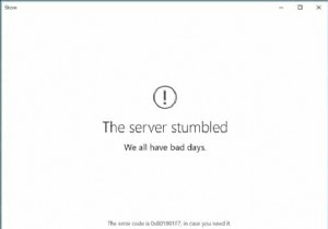 แก้ไขข้อผิดพลาด Windows Store เซิร์ฟเวอร์สะดุด 