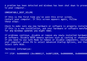 แก้ไข Unmountable Boot Volume Stop Error 0x000000ED 