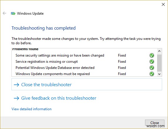 ข้อผิดพลาดเกี่ยวกับความเสียหายของฐานข้อมูล Windows Update [แก้ไขแล้ว] 