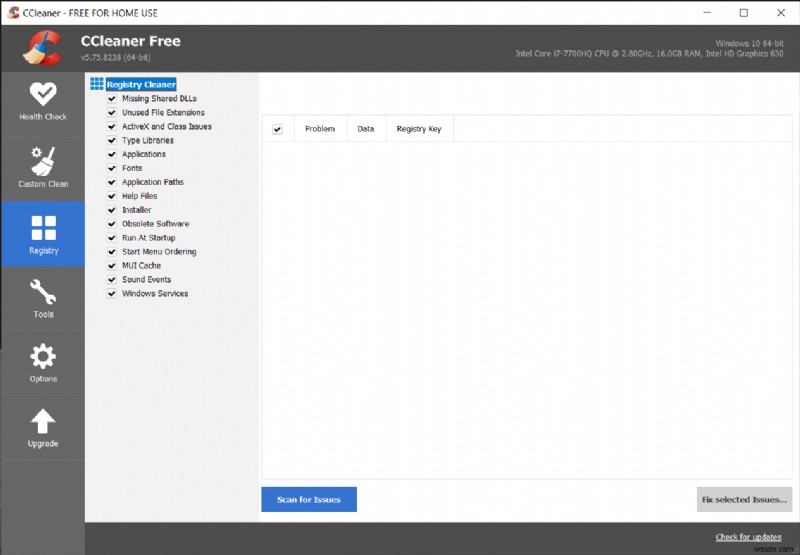 แก้ไขข้อผิดพลาดหน้าจอสีฟ้า REGISTRY_ERROR